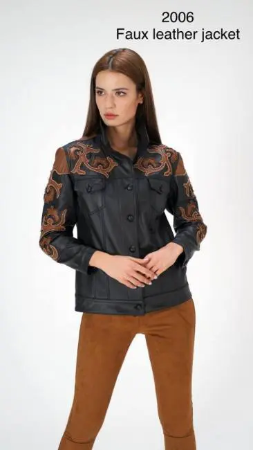fashion leather jackets stylish casual black &brown modern new marie mcgrath 2006