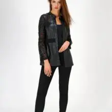 Leather Jackets Stylish Casual Black TERRIFIC Marie Mcgrath 3004
