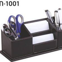 conjunto promocional de mesa de escritório em couro artificial orn-1001