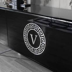 Versace Dining Set Furniture Modern Stylish Black 9 Pieces 8 From Turkey versace dining set furniture modern stylish black 9 pieces