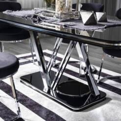 Versace Dining Set Furniture Modern Stylish Black 9 Pieces 10 From Turkey versace dining set furniture modern stylish black 9 pieces
