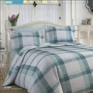 High Quality Bed Sheets Plaid CHIC Design 5683