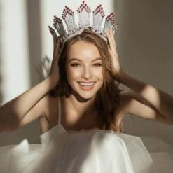 Charlotte Tiaras Crystal Beauty Pageant Accessories Gorgeous Models 4 From Turkey brigitte head piece crystal stylish terrific models 2021