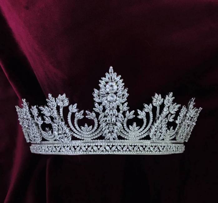 Cordelia stylish zirconium stones  Wedding Crown for Bride