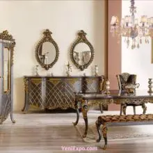 Palmiye Classical Dining Table Set NEW Royal Awesome Design  2040