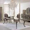 galaksi classical dining table set - royal 2047 design: where opulence meets timeless elegance