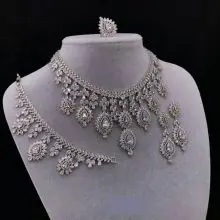 Tiffany Bridal Set 100% Fully Hand Made Awesome Zirconium Stones 