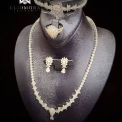 Cliomora Full Bridal Royal Set Fully Made Zirconium Stones New 2021 7 From Turkey cliomora full bridal royal set fully made zirconium stones new 2021