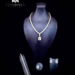 Aristocratic Cliomora Set Cz Cubic Zirconia Zks84 17 From Turkey aristocratic cliomora set cz cubic zirconia zks84