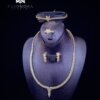 Prächtiges Cliomora-Set mit Zirkonia (ZKS83 20) aus der Türkei stattliches cliomora set cz zirkonia zks83