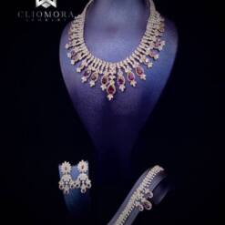Imperial Cliomora Set Cz Cubic Zirconia Zks82 11 From Turkey imperial cliomora set cz cubic zirconia zks82