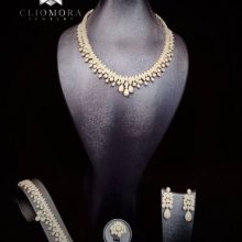 կլիոմորա զարդերի հավաքածու նորաոճ ժամանակակից cz խորանարդ ցիրկոնի քարեր նոր 2021 թ.