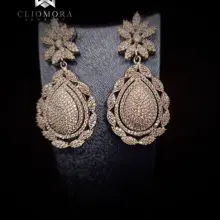 Influential Cliomora Earrings CZ Cubic Zirconia ZKE75