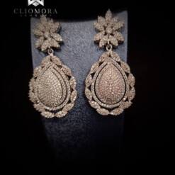 influential cliomora earrings cz cubic zirconia zke75