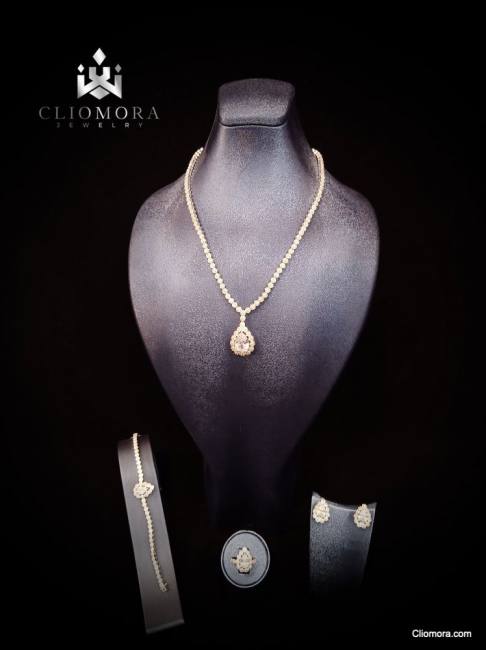 Verziertes Cliomora-Set Cz Zirkonia Zks92 verziertes Cliomora-Set cz Zirkonia zks92