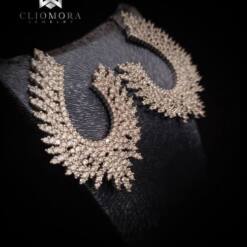 charismatic cliomora earrings cz cubic zirconia zke74