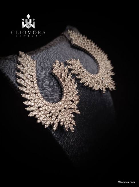 Charismatic cliomora earrings cz c