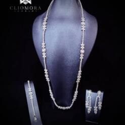 unglaubliches Cliomora-Schmuckset mit cz-Zirkonia-zks62