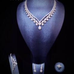 outstanding cliomora jewelry set cz cubic zirconia zks60