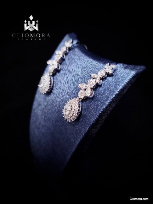 outstanding cliomora jewelry set cz cubic zirconia zks60