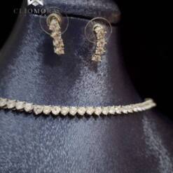 Terrific Cliomora Diamond Necklace &Amp; Earrings Set Cz Cubic Zirconia Zks59 7 From Turkey terrific cliomora diamond necklace & earrings set cz cubic zirconia zks59
