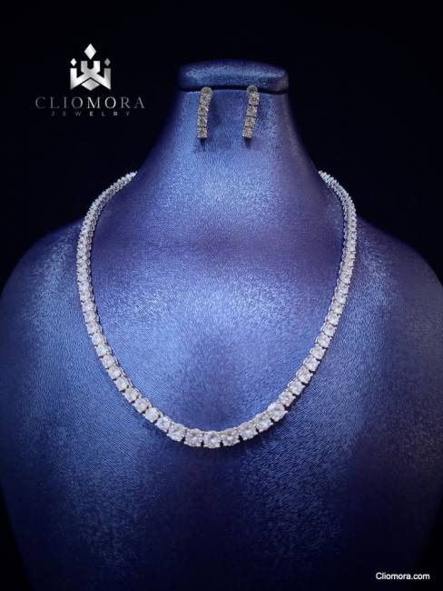trendy jewelry set cliomora cz cubic zirconia zks56