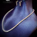 Trendy Jewelry Set Cliomora CZ Cubic Zirconia ZKS56