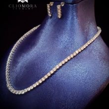 trendy jewelry set cliomora cz cubic zirconia zks56