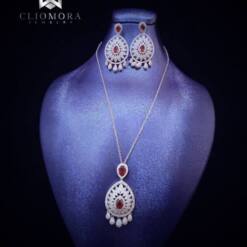 royal jewelry set cliomora cz cubic zirconia zks54