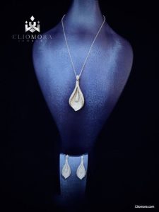 Delightful Jewelry Set Cliomora CZ Cubic Zirconia ZKS53