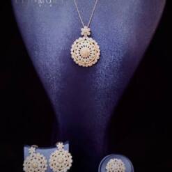 Stunning Jewelry Set Lovely Cliomora Cz Cubic Zirconia Zks52 9 From Turkey stunning jewelry set lovely cliomora cz cubic zirconia zks52