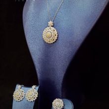 Stunning Jewelry Set Lovely Cliomora CZ Cubic Zirconia ZKS52