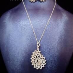 lavish jewelry set elegant cliomora cz cubic zirconia zks51
