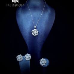bright jewelry set lovely cliomora cz cubic zirconia zks50