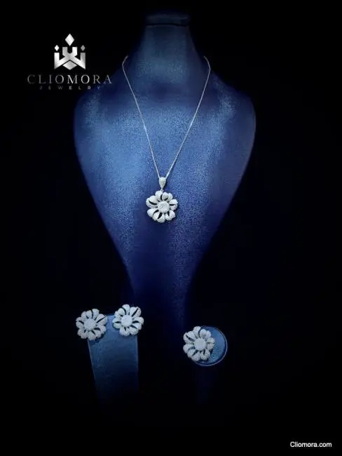 bright jewelry set lovely cliomora cz cubic zirconia zks50