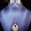 dazzling jewelry set gorgeous cliomora cz cubic zirconia zks49