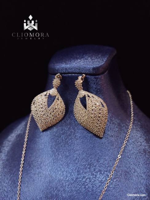 dazzling jewelry set gorgeous cliomora cz cubic zirconia zks49