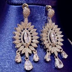 Jewelry Set Dramatic Cliomora Cz Cubic Zirconia Zks46 9 From Turkey jewelry set dramatic cliomora cz cubic zirconia zks46