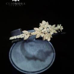 pulsera indignante vistosa cliomora cz circonita cúbica zkb39