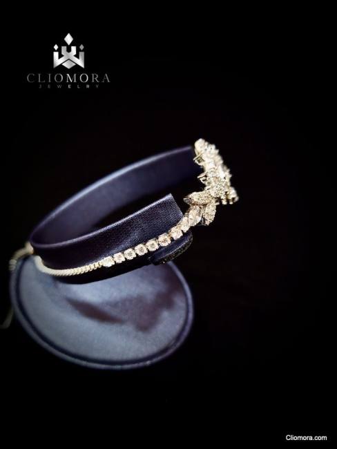 braccialetto costoso eccessivo cliomora cz zirconia cubica zkb40