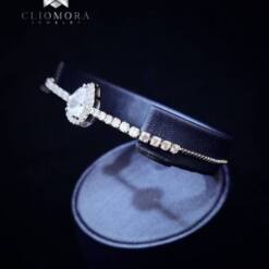 wunderschönes Armband romantische Cliomora cz Zirkonia zkb38