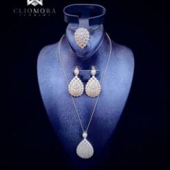 Ritzy Cliomora Set Cz Cubic Zirconia Zks90 10 From Turkey ritzy cliomora set cz cubic zirconia zks90