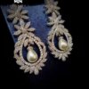 fanciful earring extravagant cliomora cz cubic zirconia zke32