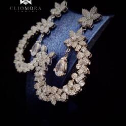 fantastical earring poetic cliomora cz cubic zirconia zke31