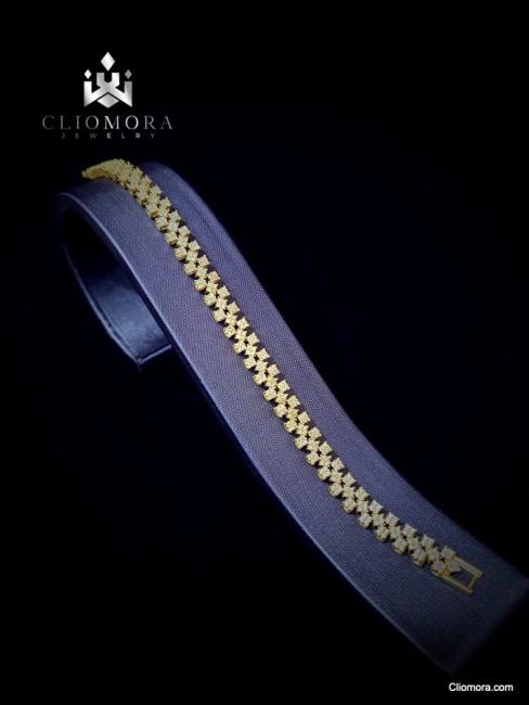 gleaming bracelet shiny cliomora cz cubic zirconia zkb22