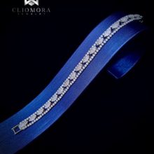 Extraordinary Bracelet Bright Cliomora CZ Cubic Zirconia ZKB19
