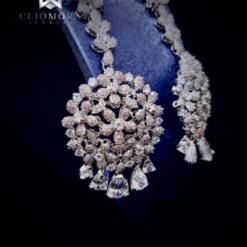 ganancias centelleantes elegante cliomora cz circonita cúbica zke9