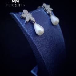 conjunto de ganancias con clase impresionantes piedras de zirconia cúbica cz cliomora nuevo zke2