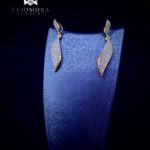 Cliomora Earning Set Stylish Modern CZ Cubic Zirconia Stones NEW ZKE1