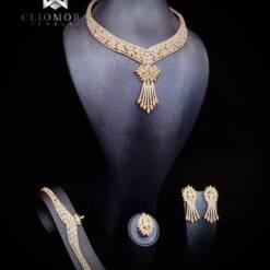Luxurious Cliomora Set Cz Cubic Zirconia Zks87 18 From Turkey luxurious cliomora set cz cubic zirconia zks87